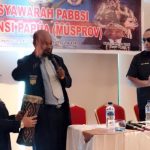 Dance Nere memukul Tifa saat membuka Musprov PABBSI Papua