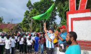 Di Yapen, Jalan Santai Mewarnai Peringatan Hari AIDS Sedunia